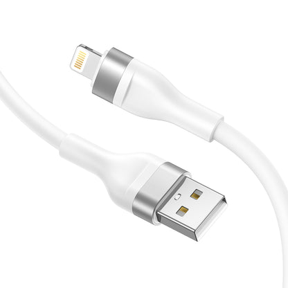 Kabl za prenos podataka i punjenje USB-A - Lightning Lito LD02L, 18W, 1.2m, Beli