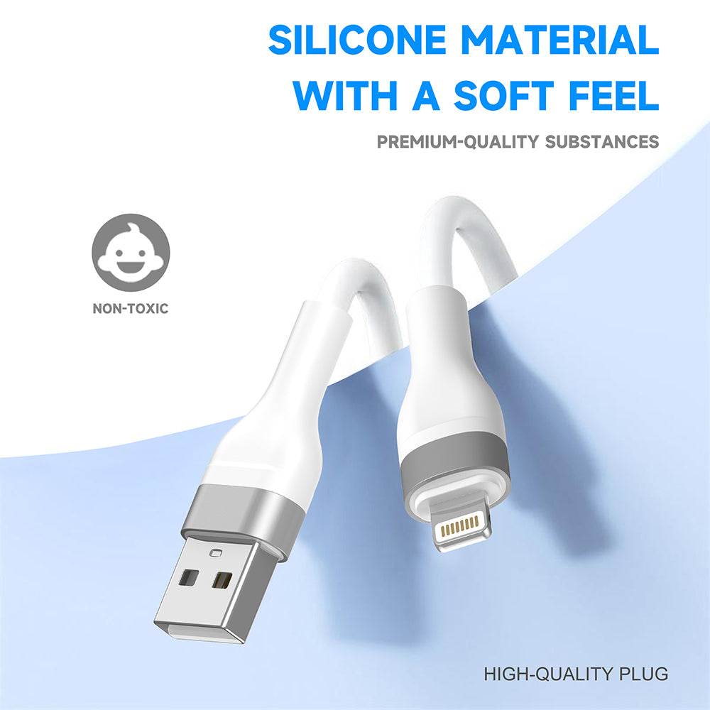 Kabl za prenos podataka i punjenje USB-A - Lightning Lito LD02L, 18W, 1.2m, Beli