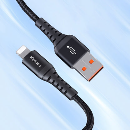 Kabl za podatke i punjenje USB-A - Lightning McDodo CA-2261, 18W, 1m, Crni