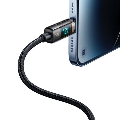 Kabl za prenos podataka i punjenje USB-A - Lightning McDodo CA-3620 Display Auto Power Off, 18W, 1.2m, Crni