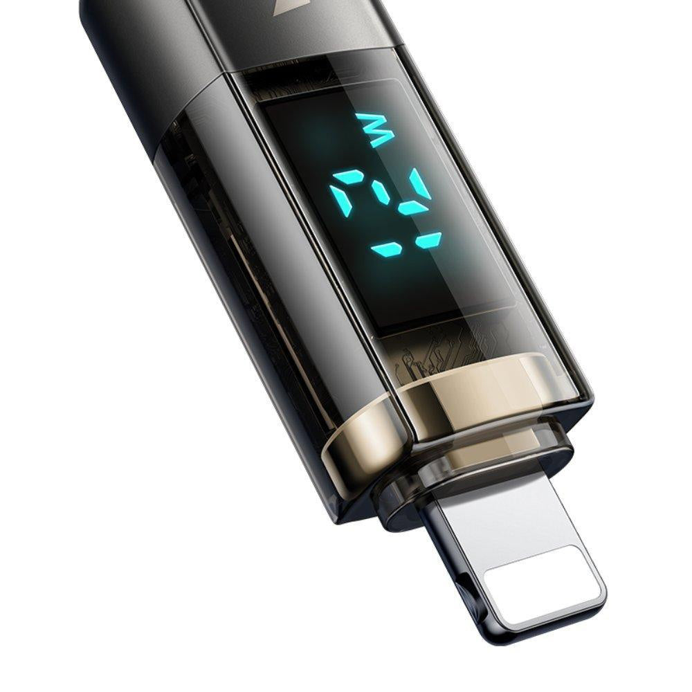 Kabl za prenos podataka i punjenje USB-A - Lightning McDodo CA-3620 Display Auto Power Off, 18W, 1.2m, Crni