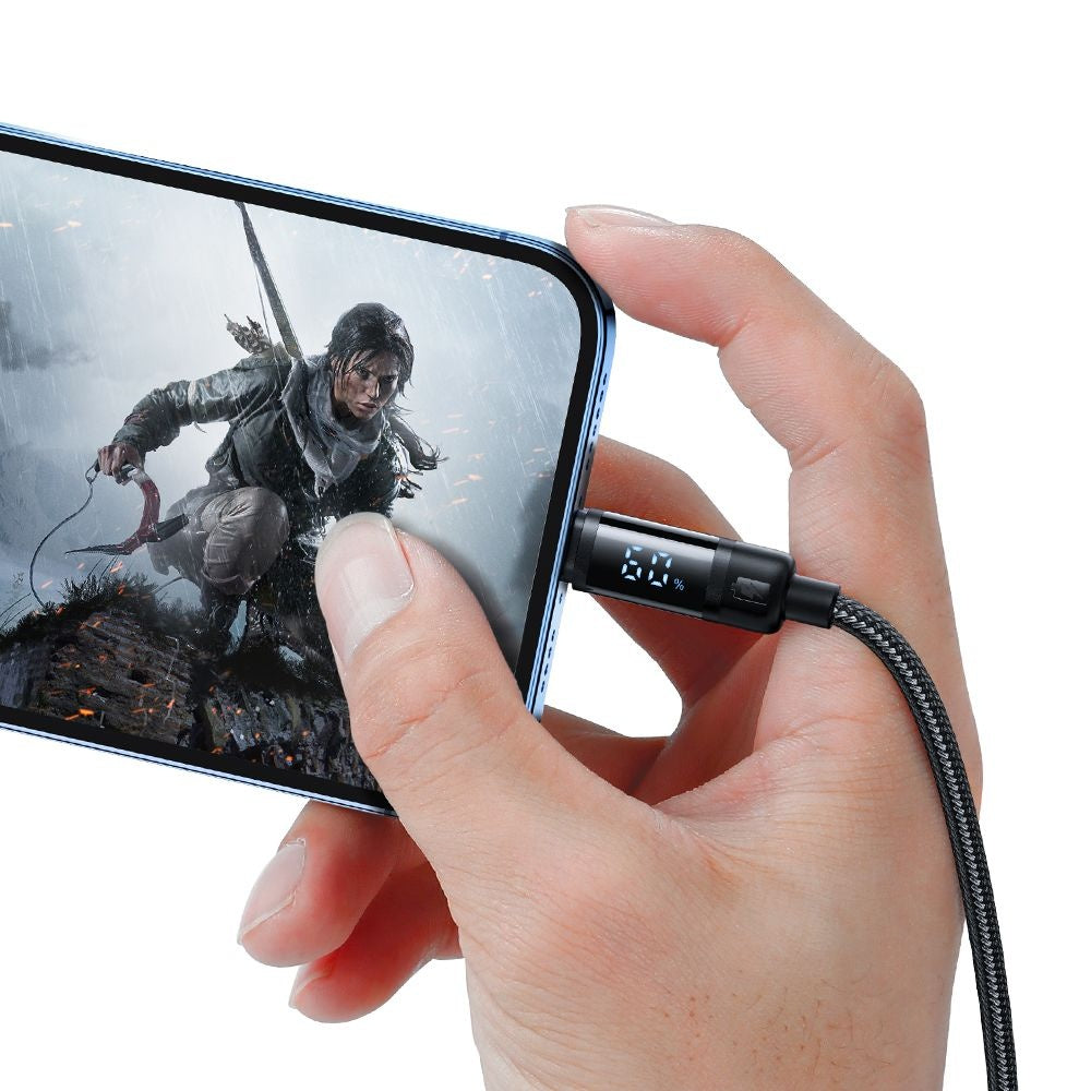 Kabl za prenos podataka i punjenje USB-A - Lightning McDodo CA-5000 Bat Display, 18W, 1.2m, Crni