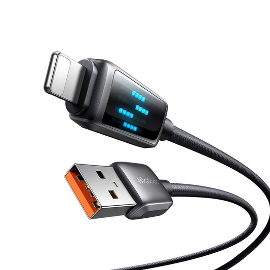 Kabl za Podatke i Punjenje USB-A - Lightning McDodo CA-5250 Display, 18W, 1.2m, Crni