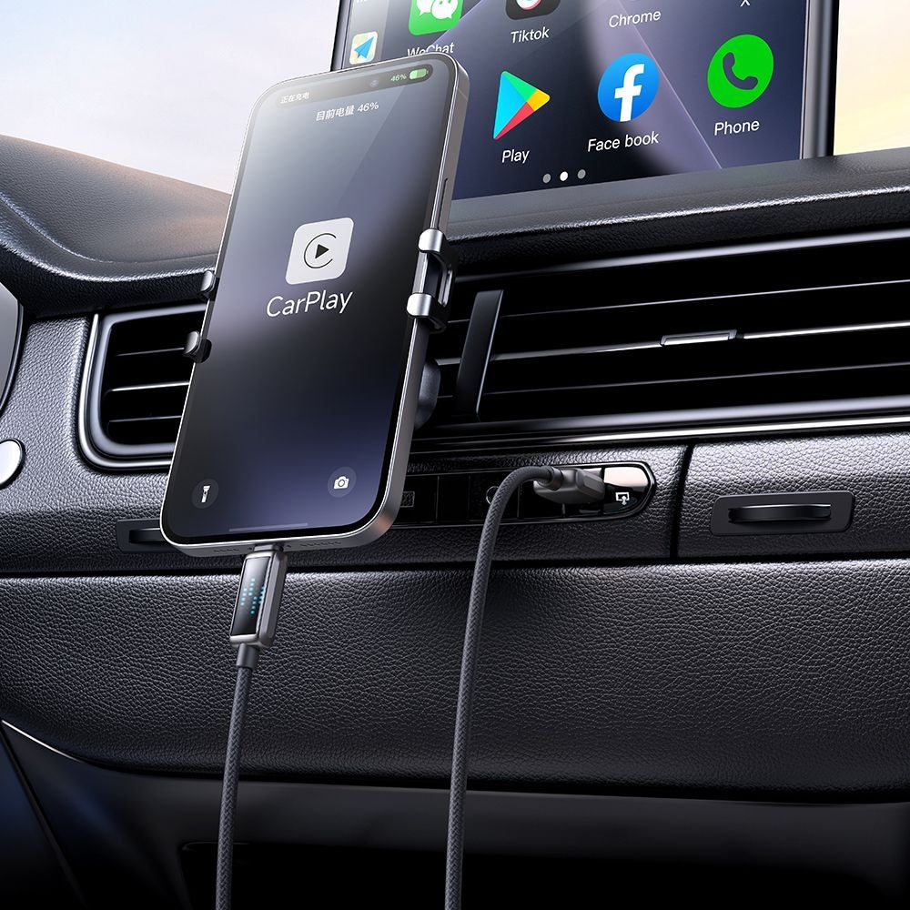 Kabl za Podatke i Punjenje USB-A - Lightning McDodo CA-5250 Display, 18W, 1.2m, Crni