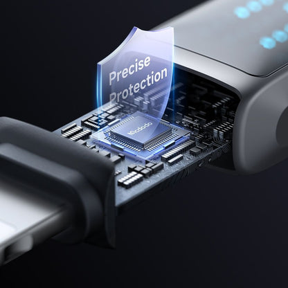 Kabl za Podatke i Punjenje USB-A - Lightning McDodo CA-5250 Display, 18W, 1.2m, Crni