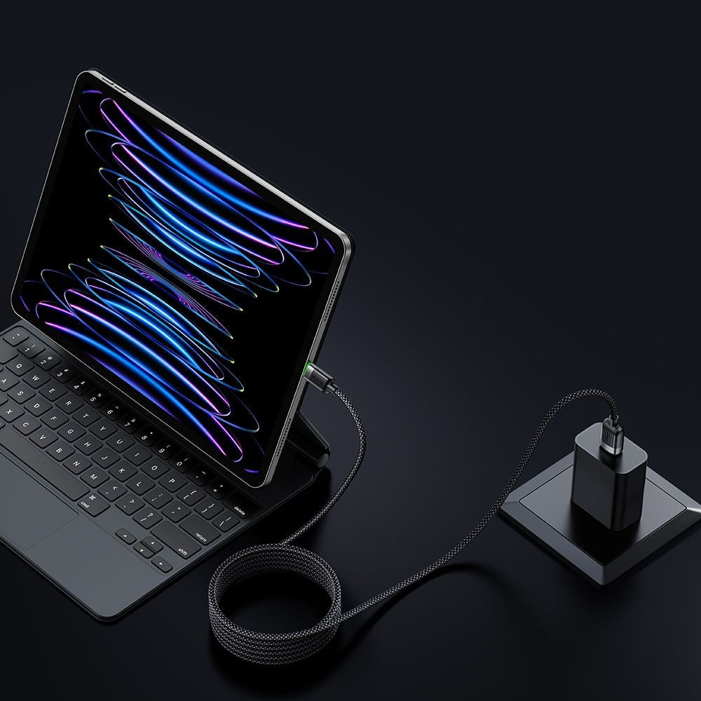 Kabl za podatke i punjenje USB-A - Lightning McDodo CA-6000 Self Winding, 18W, 1.2m, Crni