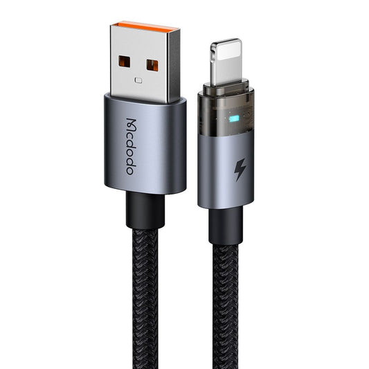 Kabl za podatke i punjenje USB-A - Lightning McDodo CA-6910, 18W, 1.2m, Crni