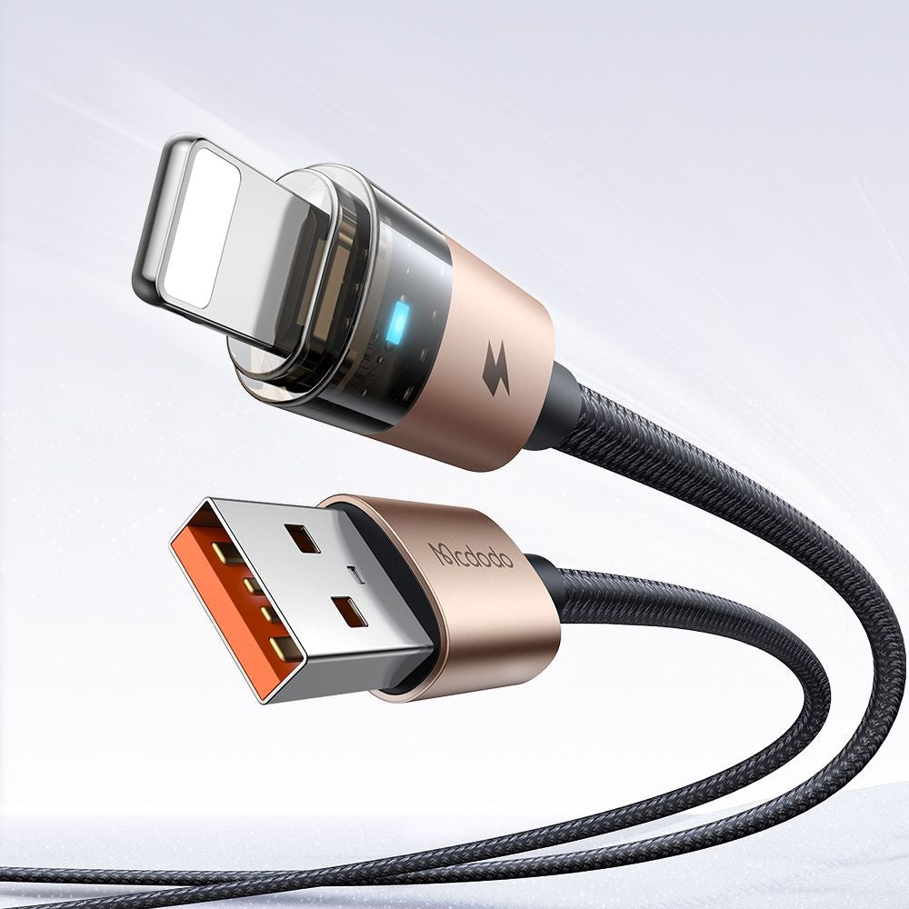Kabl za podatke i punjenje USB-A - Lightning McDodo CA-6911, 18W, 1.2m, Zlatni