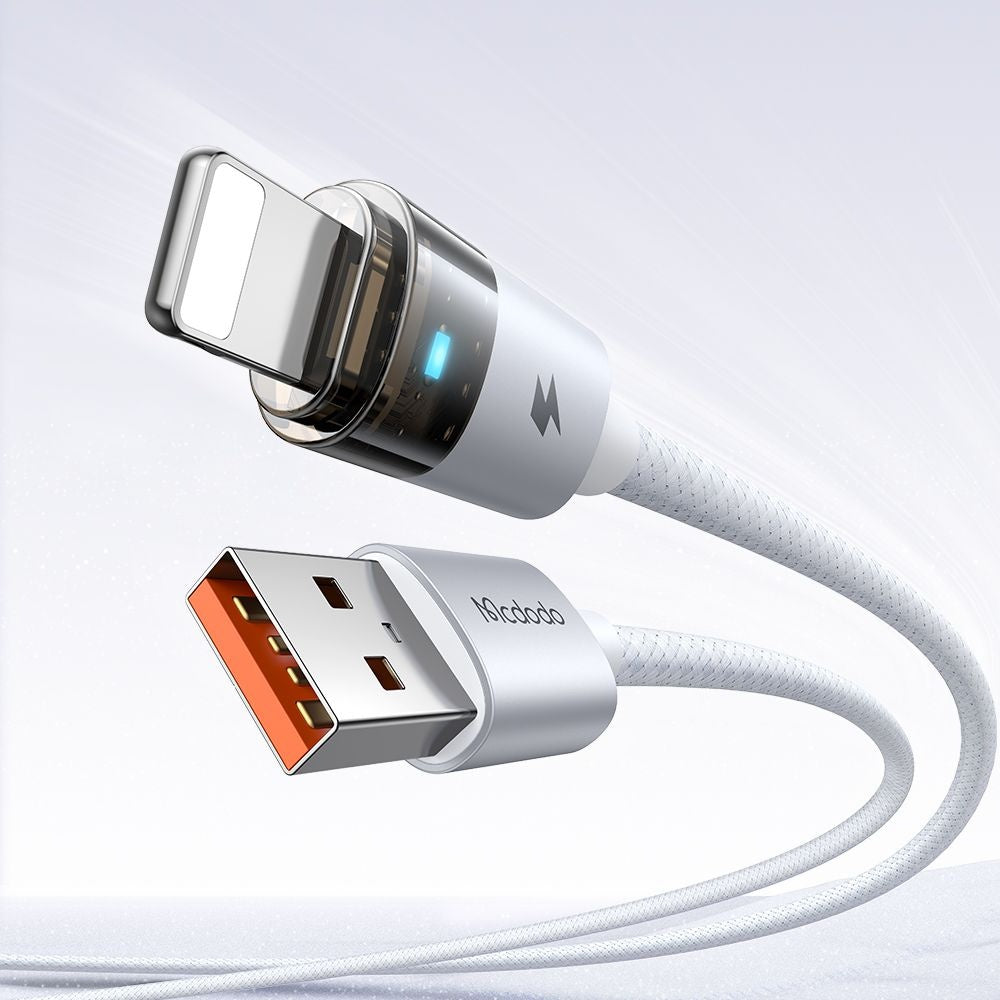 Kabl za podatke i punjenje USB-A - Lightning McDodo CA-6912, 18W, 1.2m, Beli