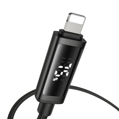 Kabl za Podatke i Punjenje USB-A - Lightning McDodo CA-7970 Display, 18W, 1.2m, Crni