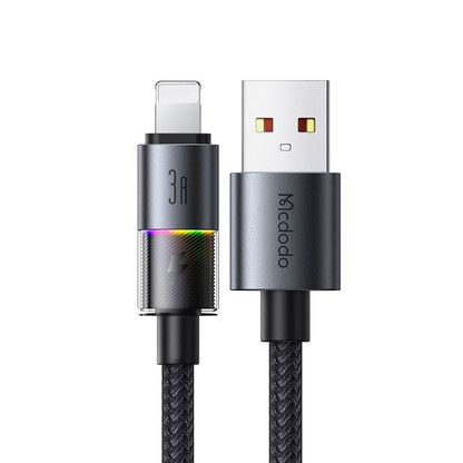 Kabl za Podatke i Punjenje USB-A - Lightning McDodo CA-8170 Colorful, 18W, 1.2m, Crni