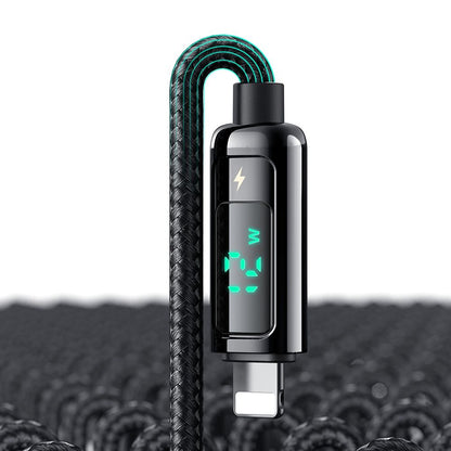 Kabl za prenos podataka i punjenje USB-A - Lightning McDodo CA-9940 Display, 12W, 1.2m, Crni