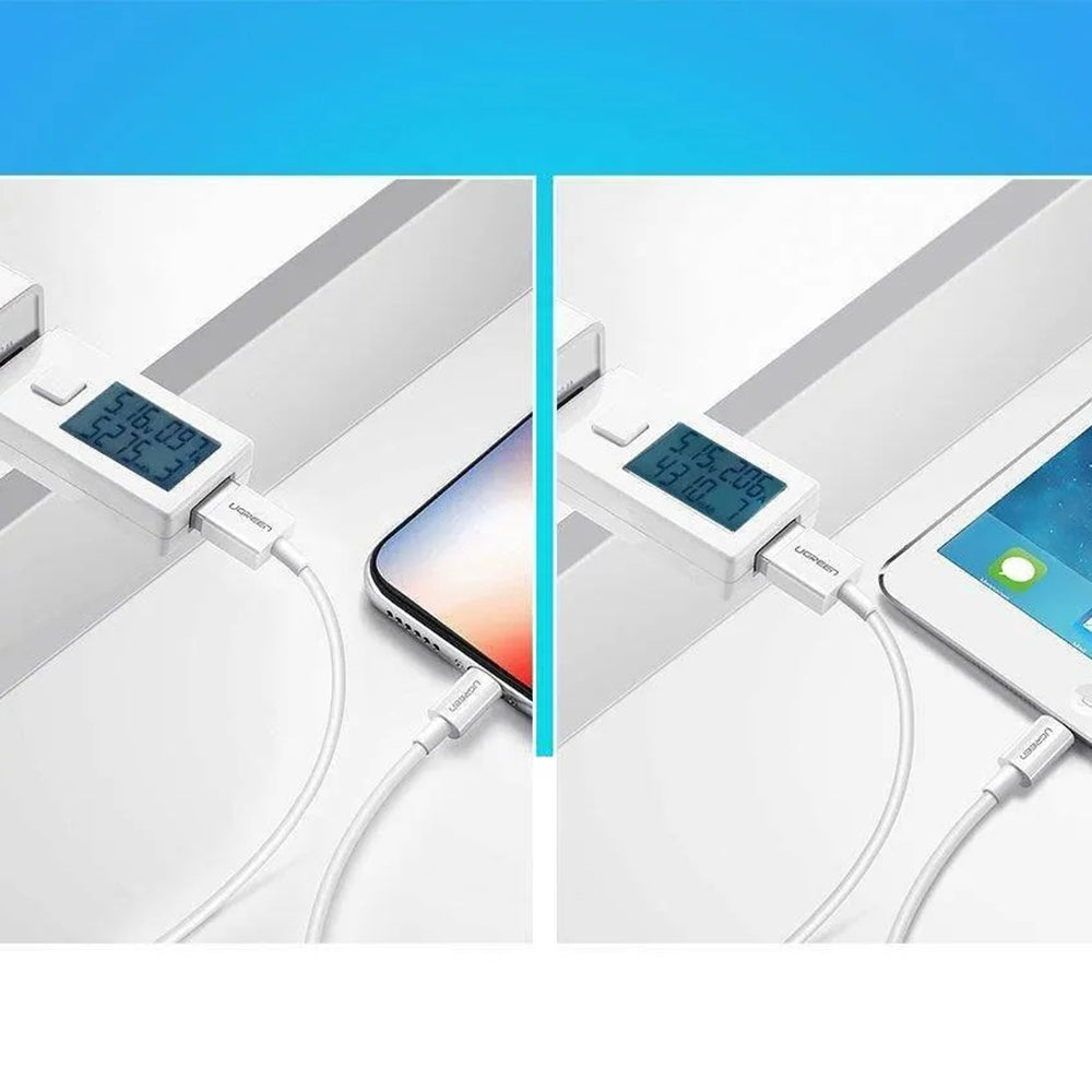 Kabl za Podatke i Punjenje USB-A - Lightning UGREEN US155 (20730), 18W, 2m, Beli