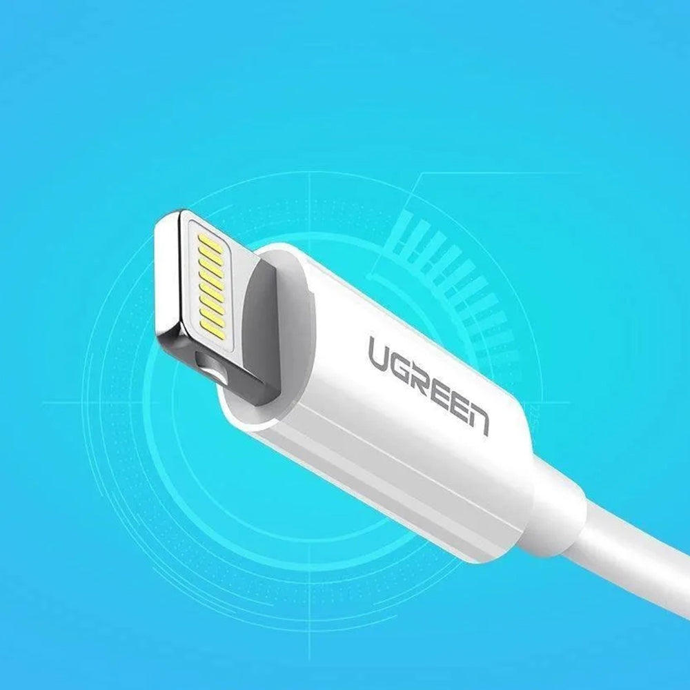 Kabl za Podatke i Punjenje USB-A - Lightning UGREEN US155 (20730), 18W, 2m, Beli