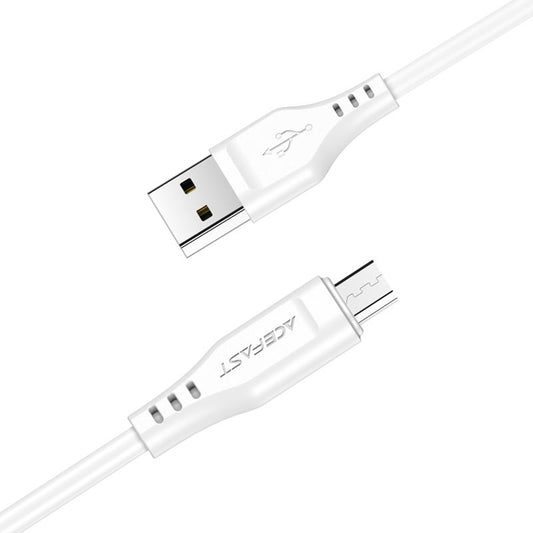 Kabl za podatke i punjenje USB-A - microUSB Acefast C3-09, 18W, 1.2m, Beli