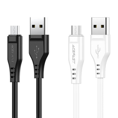 Kabl za podatke i punjenje USB-A - microUSB Acefast C3-09, 18W, 1.2m, Beli