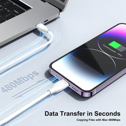 Kabl za prenos podataka i punjenje USB-A - microUSB Lito LD03V, 18W, 1m, Beli