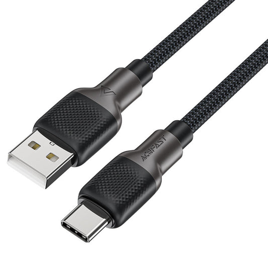 Kabl za prenos podataka i punjenje USB-A - USB-C Acefast C10-04, 18W, 1.2m, Crni