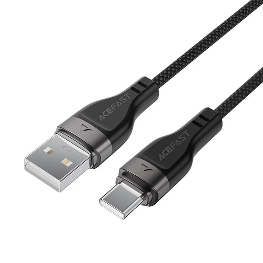 Kabl za podatke i punjenje USB-A - USB-C Acefast C11-04, 18W, 1.2m, Crni