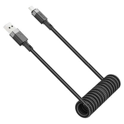 Kabl za Prenos Podataka i Punjenje USB-A - USB-C Acefast C14-04, 18W, 1.2m, Crni