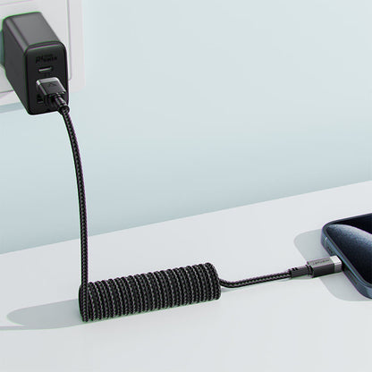 Kabl za Prenos Podataka i Punjenje USB-A - USB-C Acefast C14-04, 18W, 1.2m, Crni