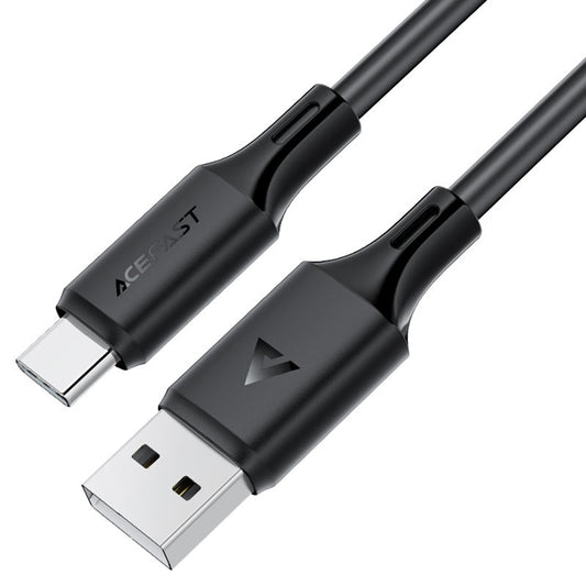 Kabl za prenos podataka i punjenje USB-A - USB-C Acefast C17-04, 18W, 1.2m, Crni