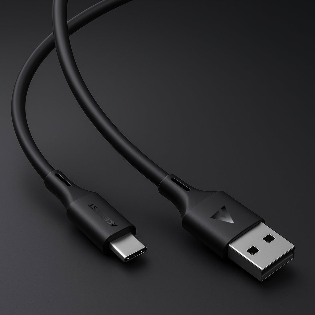 Kabl za prenos podataka i punjenje USB-A - USB-C Acefast C17-04, 18W, 1.2m, Crni