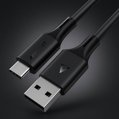 Kabl za prenos podataka i punjenje USB-A - USB-C Acefast C17-04, 18W, 1.2m, Crni