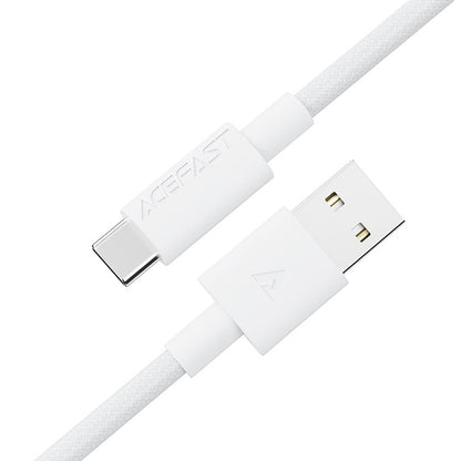 Kabl za prenos podataka i punjenje USB-A - USB-C Acefast C18-04, 18W, 1.2m, Beli