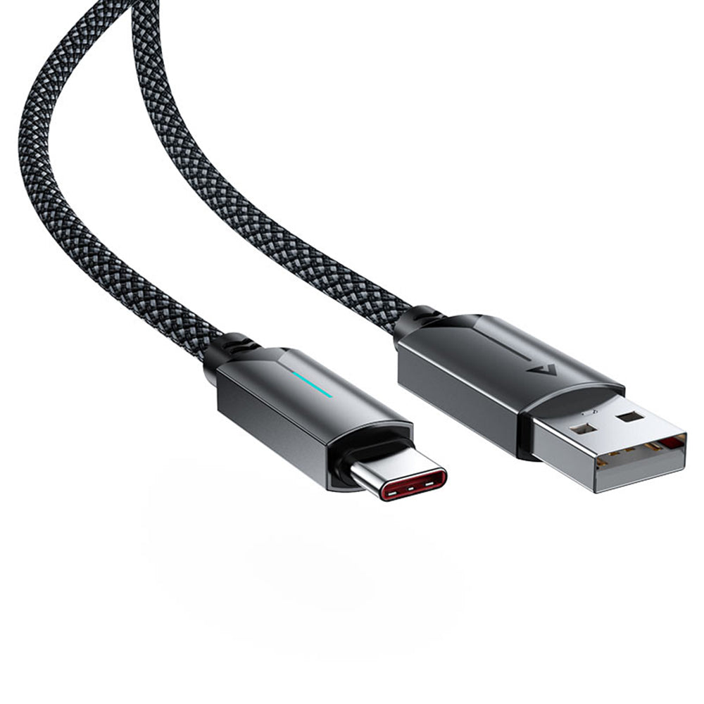 Kabl za prenos podataka i punjenje USB-A - USB-C Acefast C19-04, 18W, 1.2m, Crni