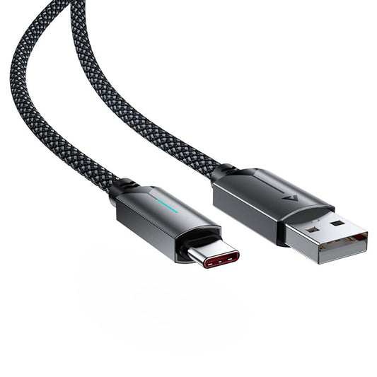 Kabl za prenos podataka i punjenje USB-A - USB-C Acefast C19-04, 18W, 1.2m, Crni
