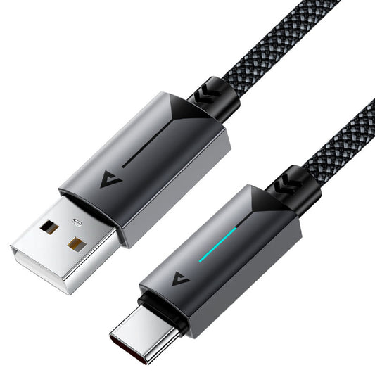 Kabl za prenos podataka i punjenje USB-A - USB-C Acefast C19-04, 18W, 1.2m, Crni