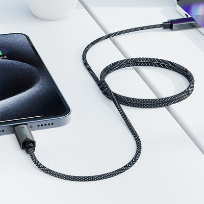 Kabl za prenos podataka i punjenje USB-A - USB-C Acefast C19-04, 18W, 1.2m, Crni