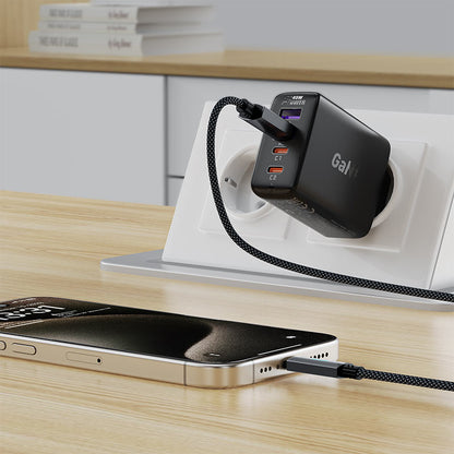 Kabl za prenos podataka i punjenje USB-A - USB-C Acefast C19-04, 18W, 1.2m, Crni