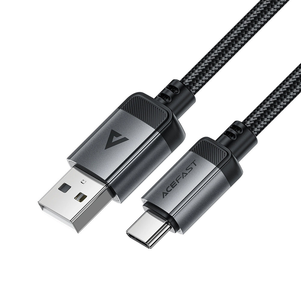 Kabl za podatke i punjenje USB-A - USB-C Acefast C20-04, 18W, 1.2m, Crni