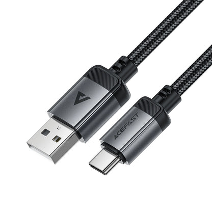 Kabl za podatke i punjenje USB-A - USB-C Acefast C20-04, 18W, 1.2m, Crni