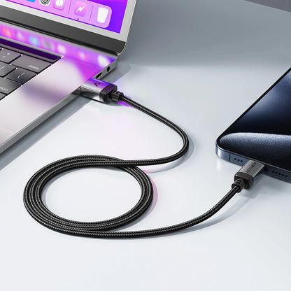 Kabl za podatke i punjenje USB-A - USB-C Acefast C20-04, 18W, 1.2m, Crni