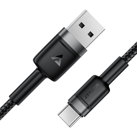 Kabl za prenos podataka i punjenje USB-A - USB-C Acefast C22-04, 18W, 1.2m, Crni