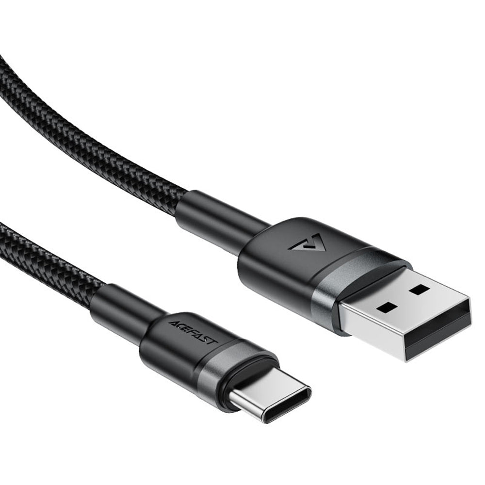 Kabl za prenos podataka i punjenje USB-A - USB-C Acefast C22-04, 18W, 1.2m, Crni