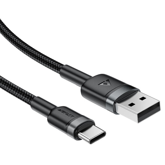 Kabl za prenos podataka i punjenje USB-A - USB-C Acefast C22-04, 18W, 1.2m, Crni