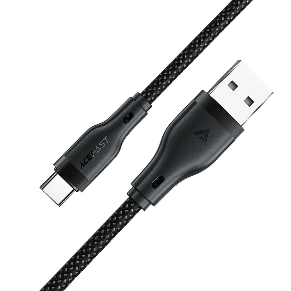 Kabl za podatke i punjenje USB-A - USB-C Acefast C8-04, 18W, 1.2m, Crni