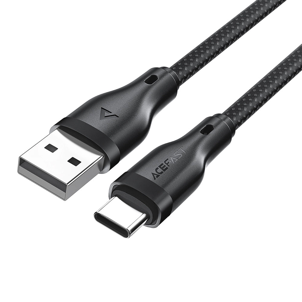Kabl za podatke i punjenje USB-A - USB-C Acefast C8-04, 18W, 1.2m, Crni
