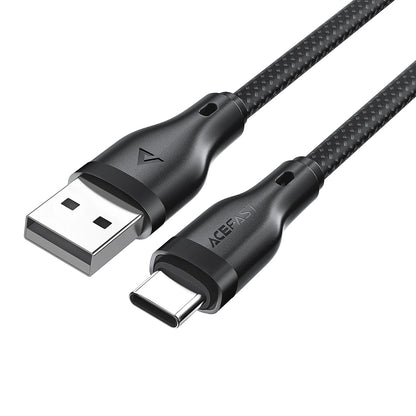 Kabl za podatke i punjenje USB-A - USB-C Acefast C8-04, 18W, 1.2m, Crni