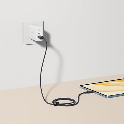 Kabl za podatke i punjenje USB-A - USB-C Baseus Discolor, 100W, 1m, Plavo Zelen E0420801