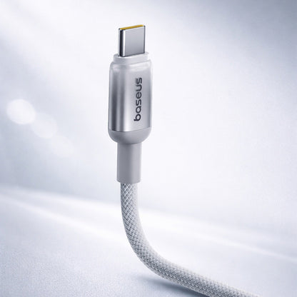 Kabl za Prenos Podataka i Punjenje USB-A - USB-C Baseus Discolor, 100W, 1m, Srebrni E0420803