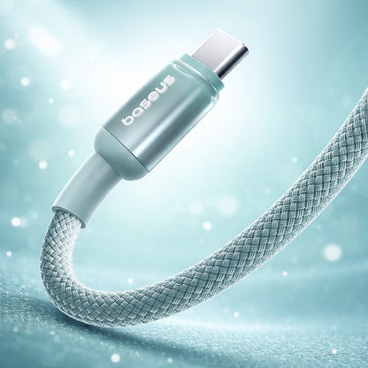 Kabl za podatke i punjenje USB-A - USB-C Baseus Discolor, 100W, 2m, Plavo Zelen E0418500