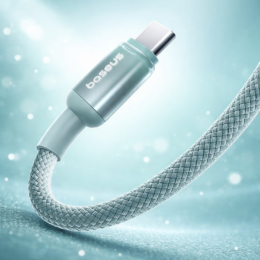 Kabl za podatke i punjenje USB-A - USB-C Baseus Discolor, 100W, 2m, Plavo Zelen E0418500