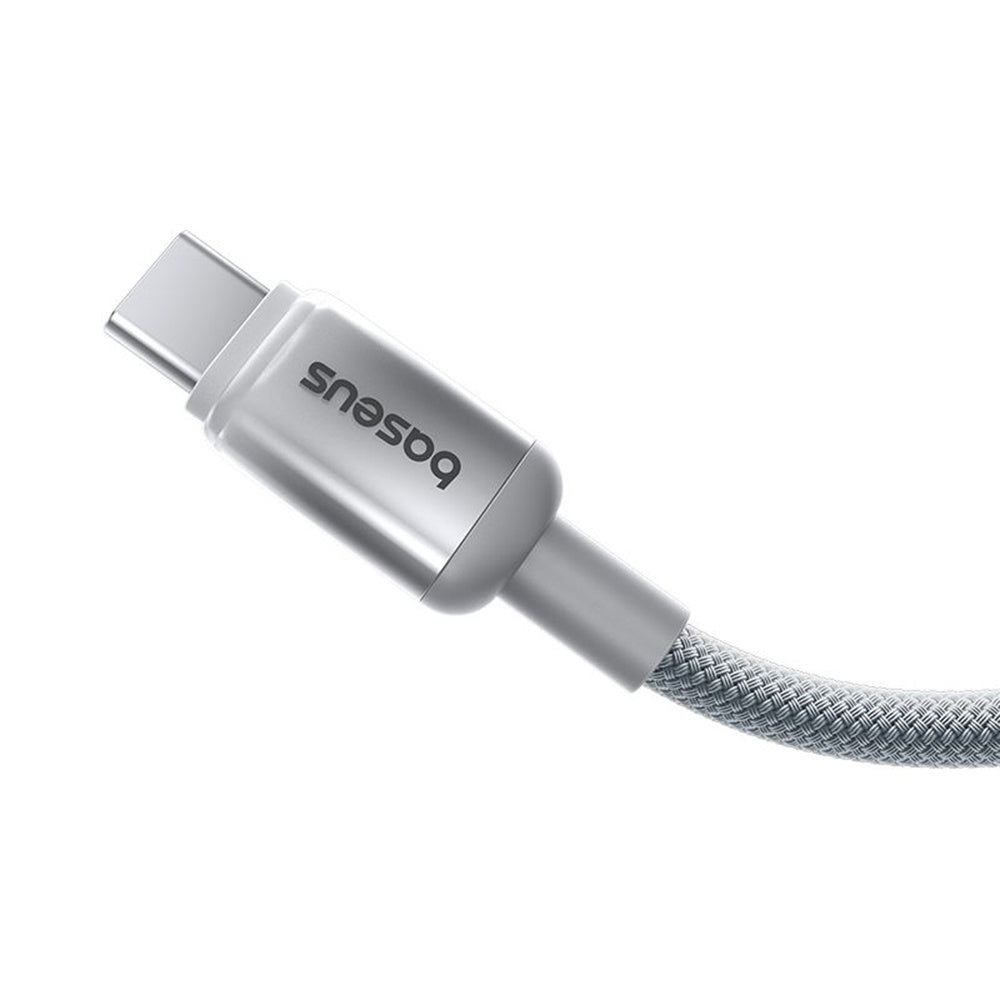 USB-A - USB-C kabl za prenos podataka i punjenje Baseus Discolor, 100W, 2m, Srebrni E0420803