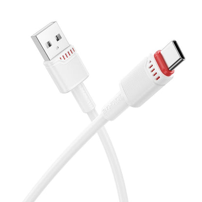 Kabl za Podatke i Punjenje USB-A - USB-C Borofone BX110 Beneficio, 18W, 1m, Beli