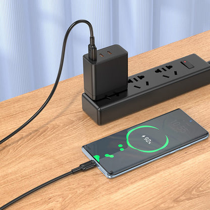 Kabl za podatke i punjenje USB-A - USB-C Borofone BX111 Feliz, 20W, 1m, Crni